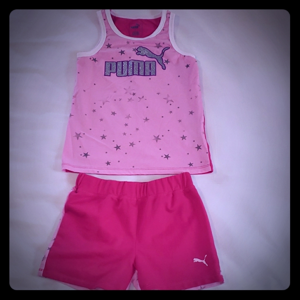 💗Puma Shorts and Tank Set Girls Sz. 6